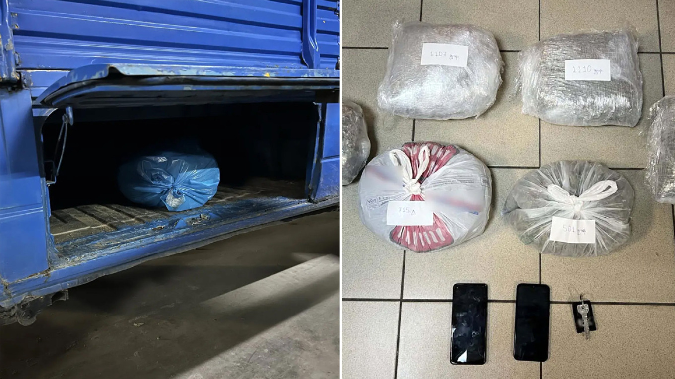 سالونيكي: سائق الشاحنة تم القبض عليه يخفي ٥.٥ كجم من الحشيش