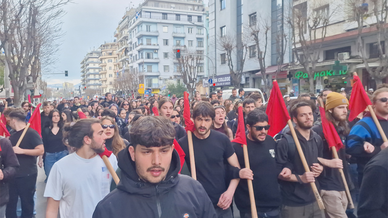 سالونيكي: مسيرة طلابية ضد مشروع قانون الجامعات غير الحكومية