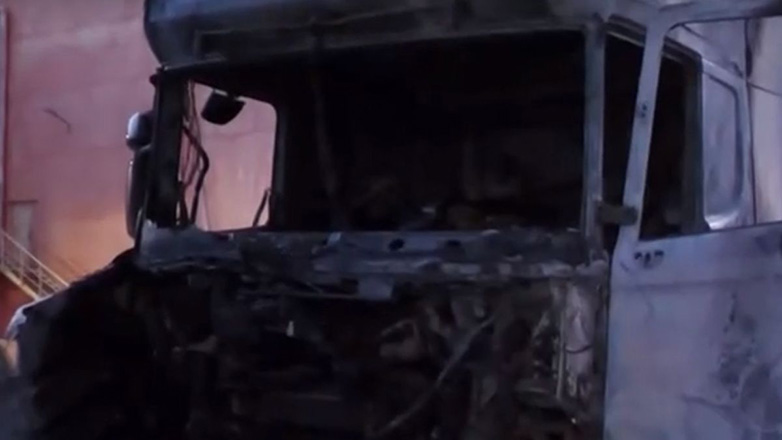 سالونيكي: حريق في شاحنة خارج محل تجاري