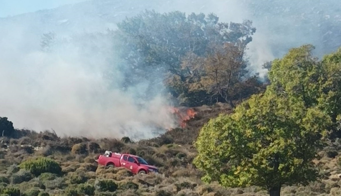 حريق الان في أسبروبيرجو، أتيكا