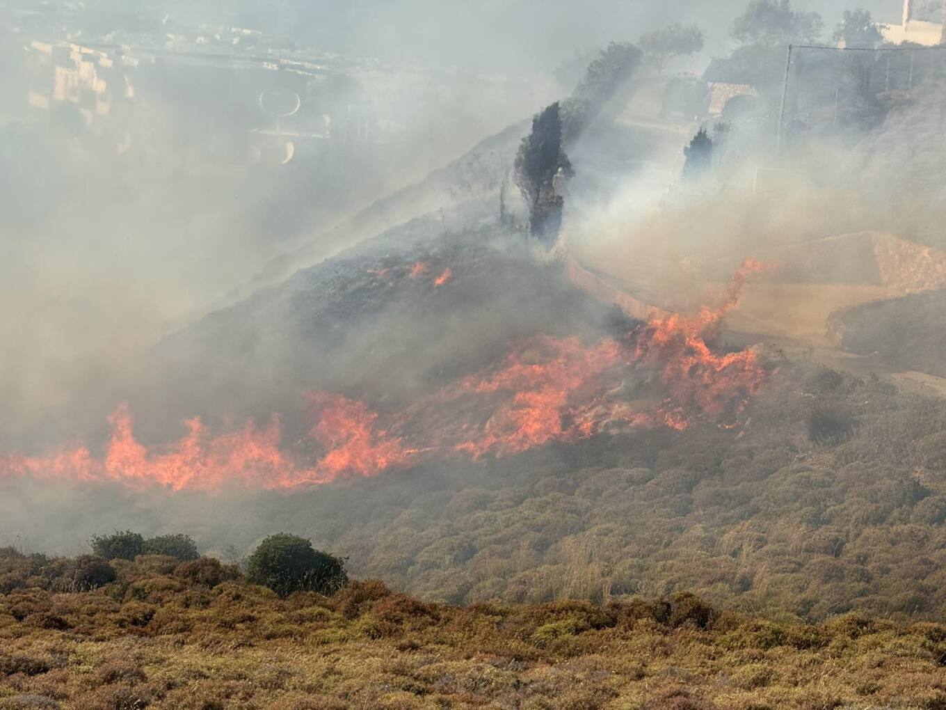 الان: اندلاع حريق في جزيره كوس