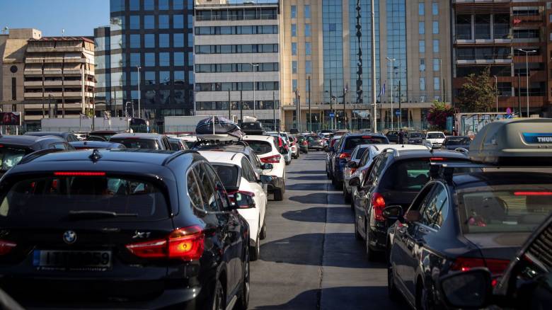 ازدحام في كيفيسوس و كيفيسياس و زيادة حركة المرور في وسط أثينا