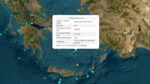 زلزال بقوة ٤.٤ درجة على مقياس ريختر في المنطقة البحرية بين أمورغوس و سانتوريني