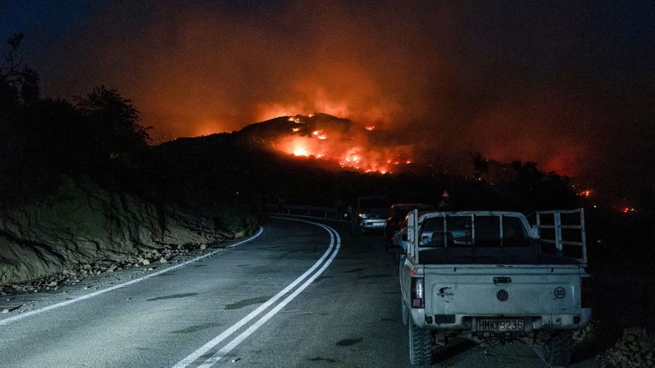 حريق في ميسارا، هيراكليون - عملية فورية من قبل إدارة الإطفاء