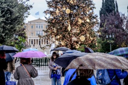طقس عيد الميلاد: انتظار موجة مزدوجة من الطقس السيئ في اتيكا مع أمطار و عواصف و ثلوج في الجبال
