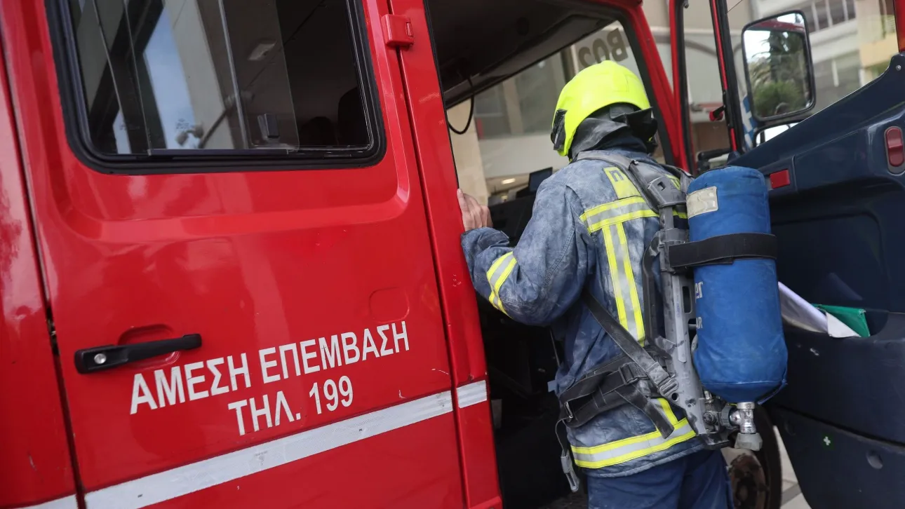 حريق في مبنى رئاسة الجمهورية في وسط أثينا