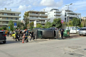 إصابة شخصين في حادث سير في غليفادا و انقلاب سيارة واحدة